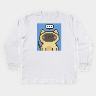 Pixel Cat 128 Kids Long Sleeve T-Shirt